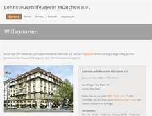 Tablet Screenshot of lohnsteuerhilfeverein-muenchen-ev.de